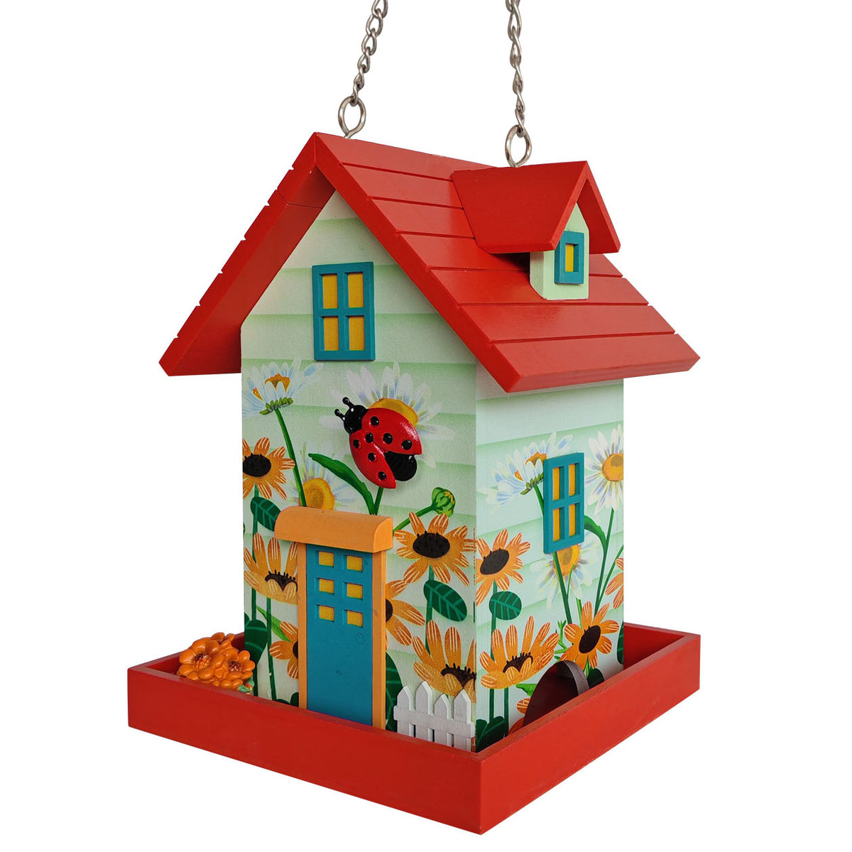 Lady Bug Birdfeeder