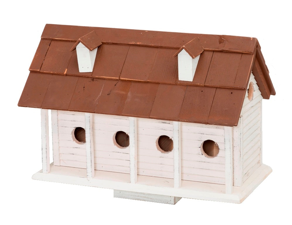Martinsburg Manor (Large) - White Wash w/Brown Roof - 6 Rooms