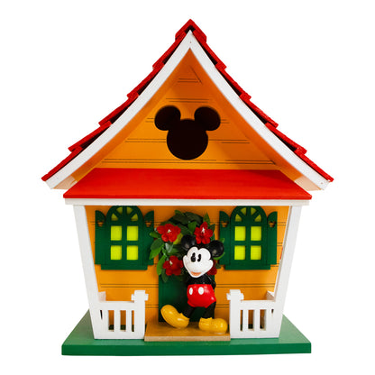 Mickey Icon Birdhouse w/ Red Roof