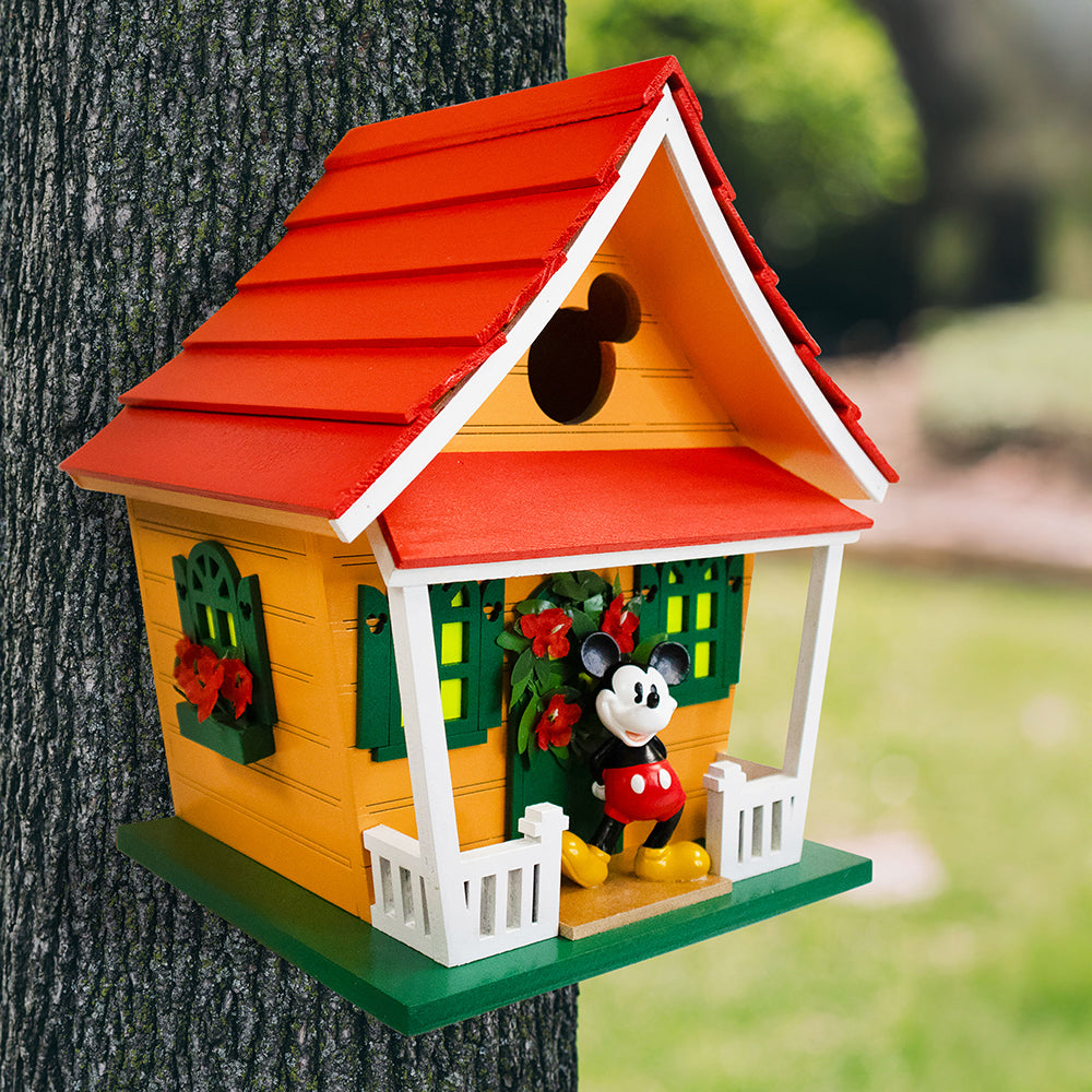 Mickey Icon Birdhouse w/ Red Roof – decorative birdhouse