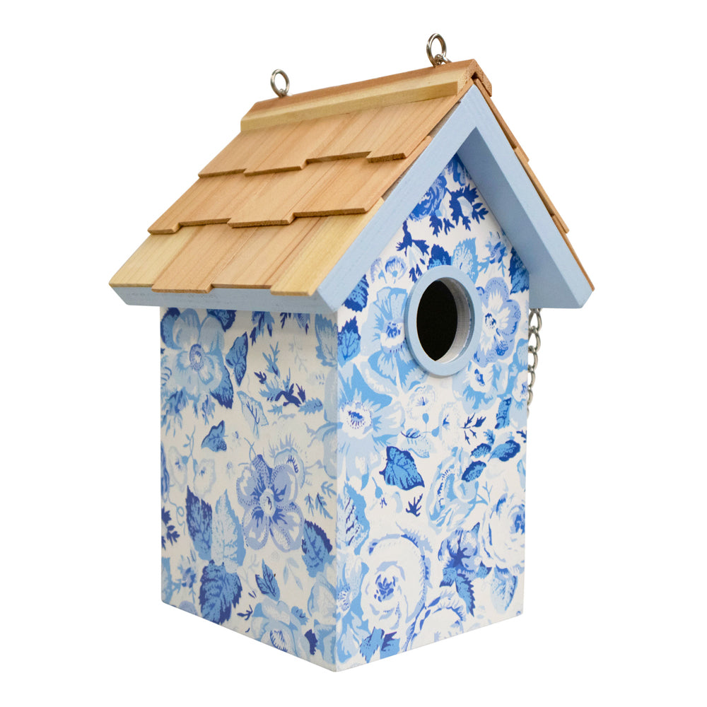 Laura Ashley Quartet Garden Birdhouse - Blue