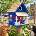 Bow Wow Birdhouse - Navy – decorative birdhouse