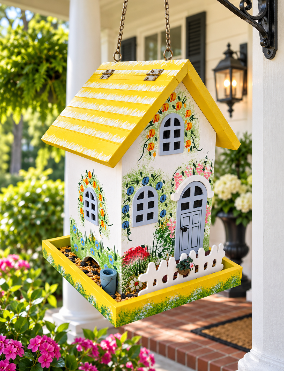 Flower Cottage Birdfeeder
