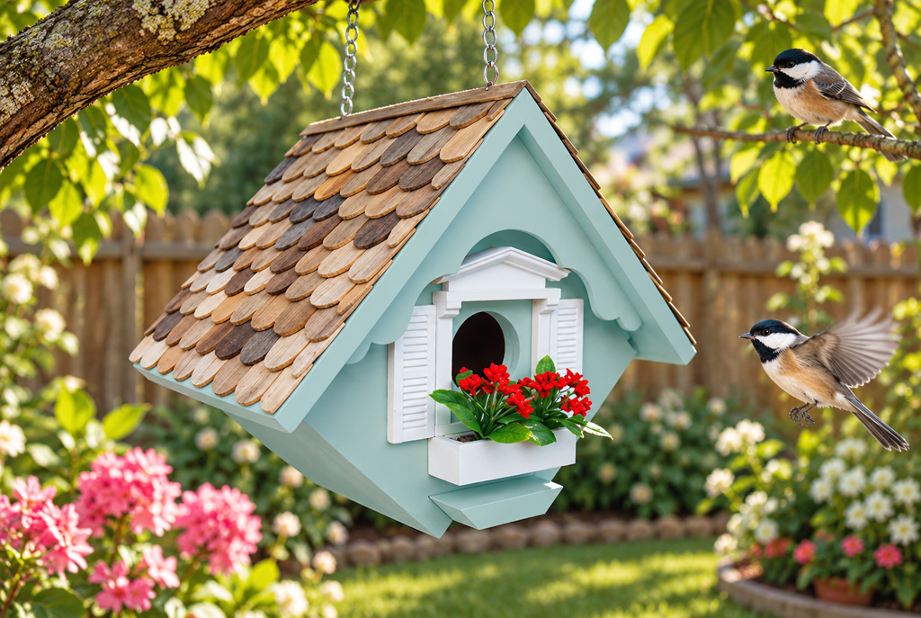 Little Wren Birdhouse - Light Blue