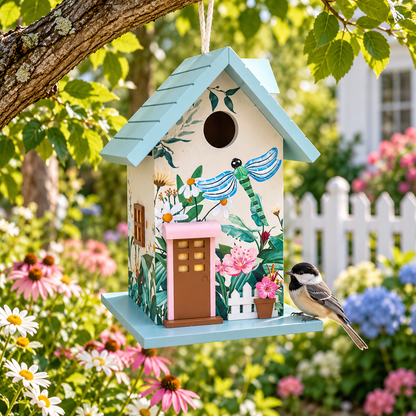 Dragon Fly Cottage Birdhouse