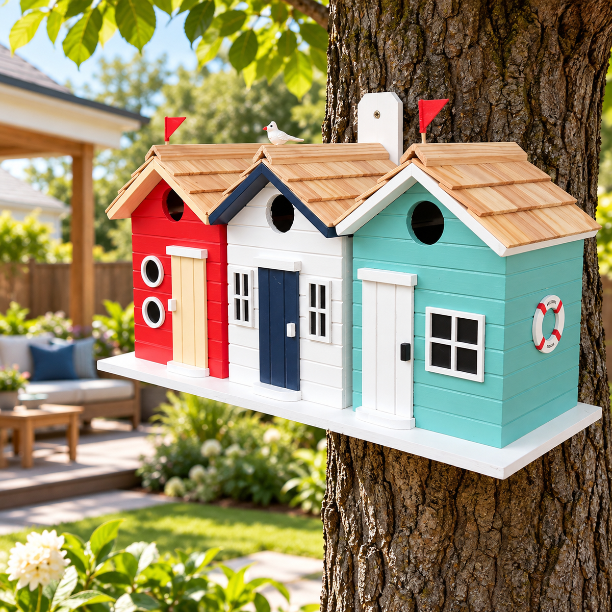 Brighton Beach Huts Birdhouse