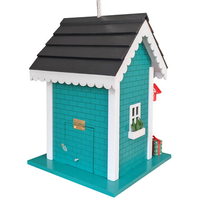 Christmastime Caretaker's Cottage Birdhouse