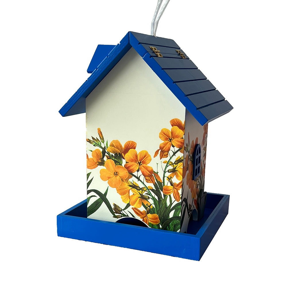 Homestyle Bird Feeder - Bluebirds & Camellia Print