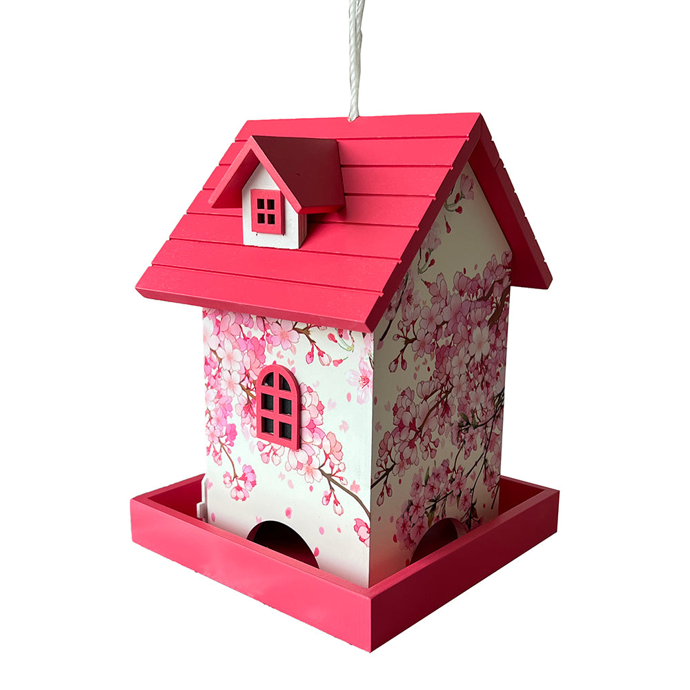 Homestyle Bird Feeder - Cherry Blossom & Chickadee Print