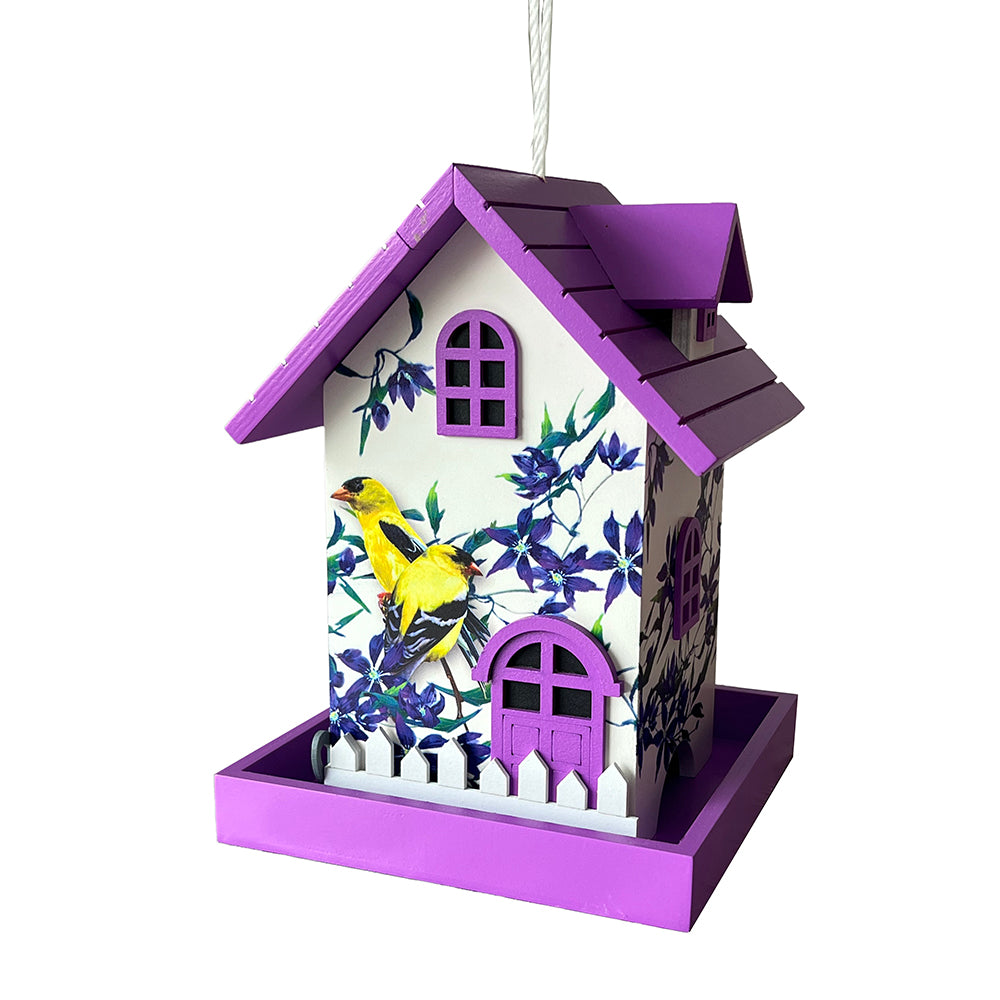 Homestyle Bird Feeder - Goldfinch & Clematis Print