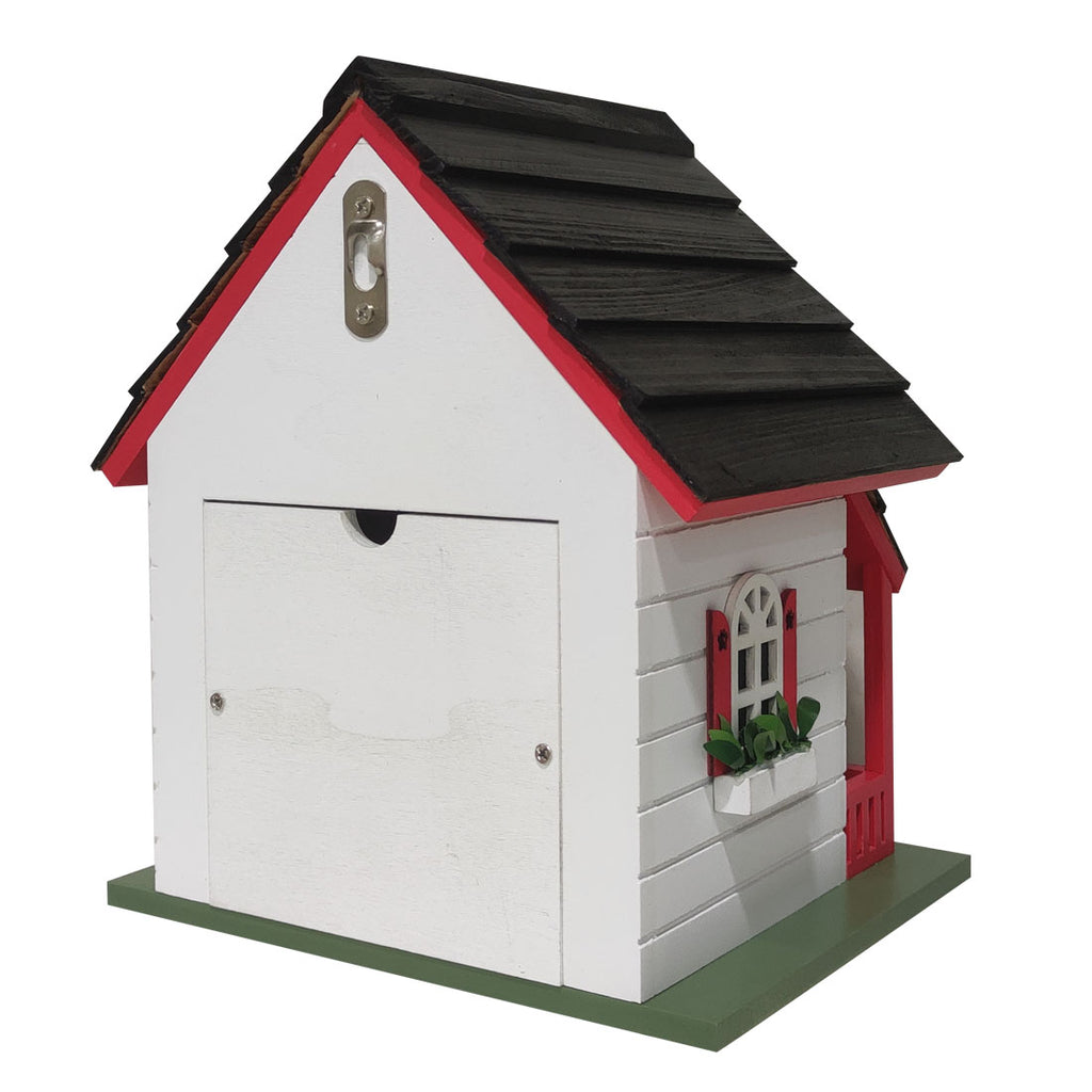 Bow Wow Birdhouse - Red & White
