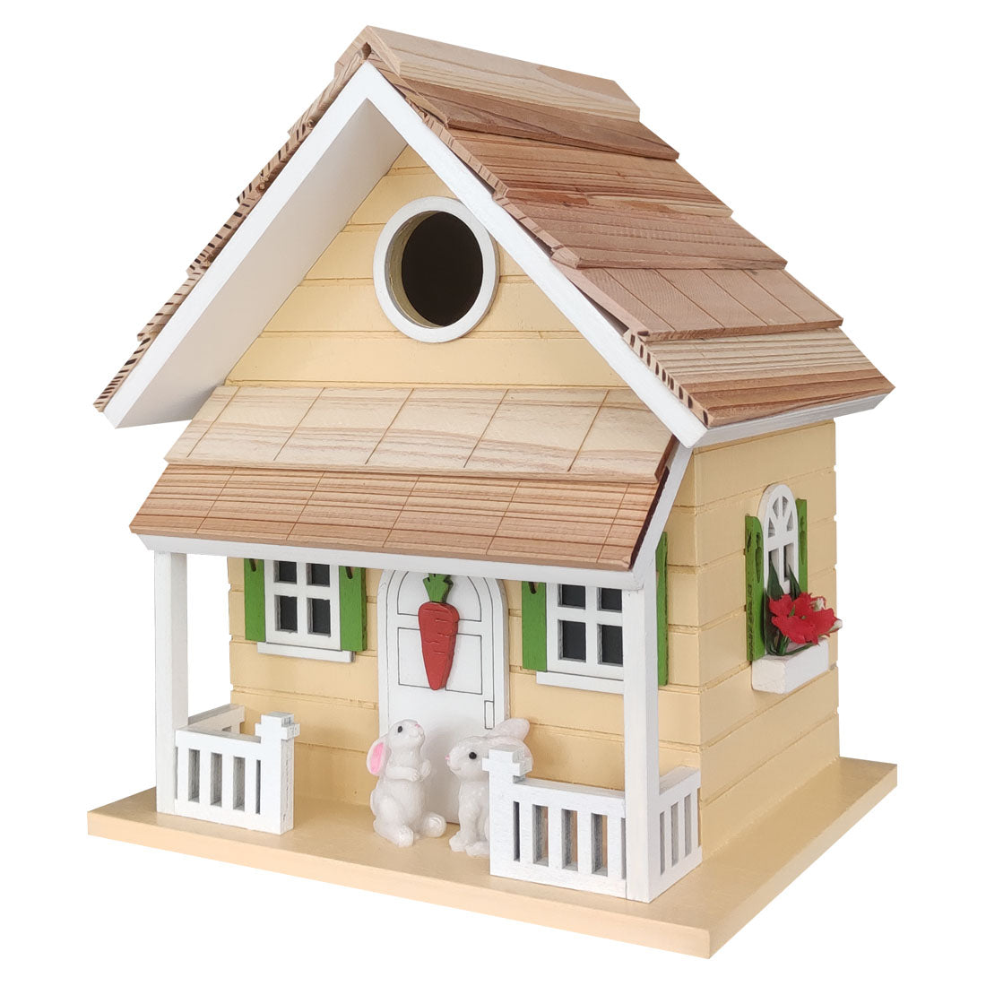 Bunny House Birdhouse - Yellow