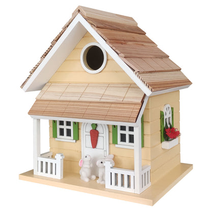 Bunny House Birdhouse - Yellow