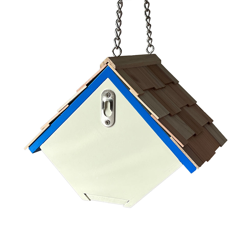 Printed Wren Birdhouse - Bluebirds & Camellia Print