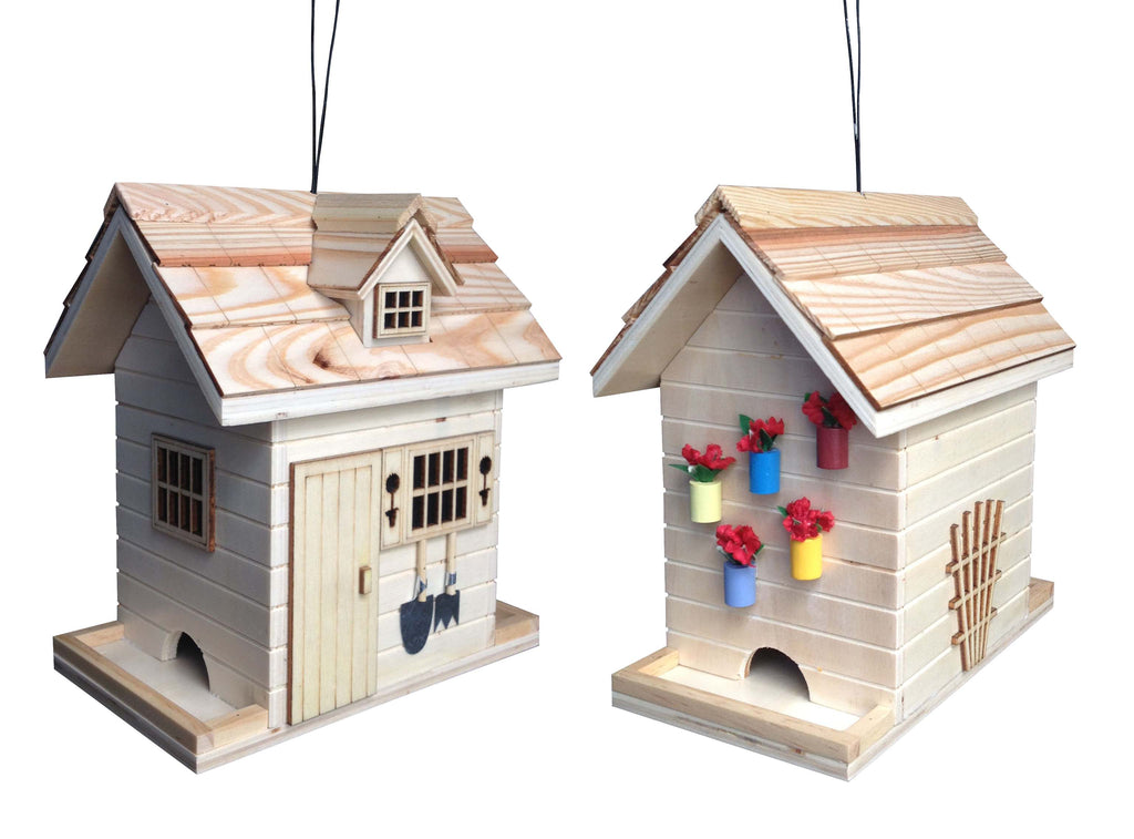 Potting Shed Bird Feeder - Natural