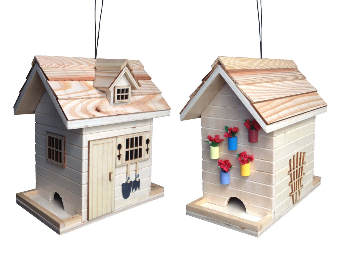 Potting Shed Bird Feeder - Natural