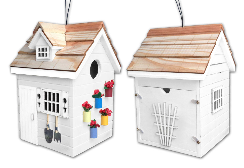 Potting Shed Birdhouse - White