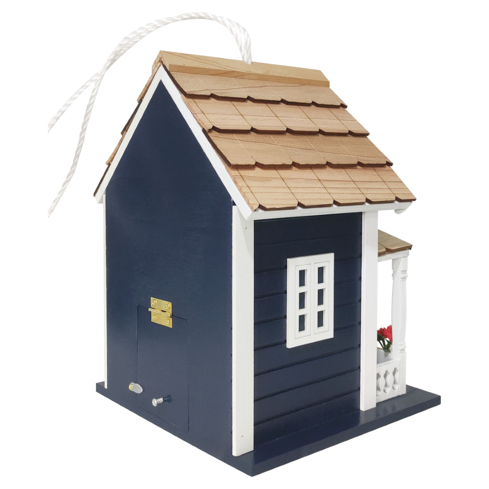 Little Gem Cottage Birdhouse - Navy