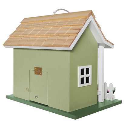 Park Villa Cottage Birdhouse - Sage Green