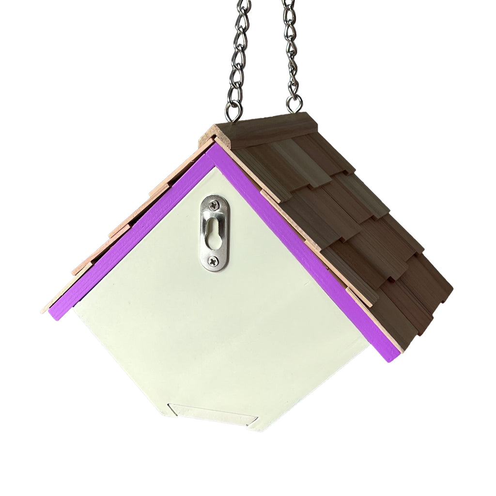 Printed Wren Birdhouse - Goldfinch & Clematis Print