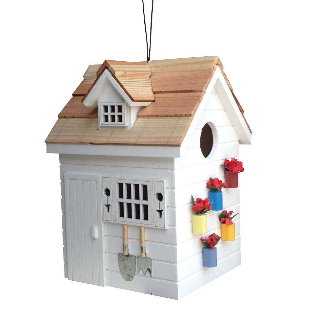 Potting Shed Birdhouse - White