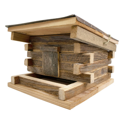 Franklin Feeder Log Cabin Cedar Feeder
