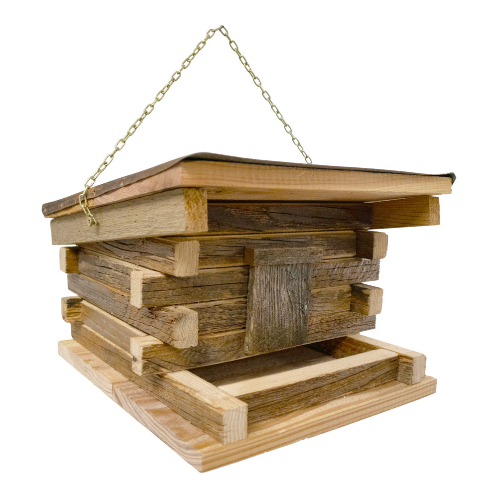 Franklin Feeder Log Cabin Cedar Feeder