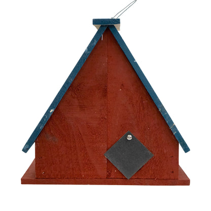 Ticonderoga Hanging Birdhouse with Stars - Wooden Roof