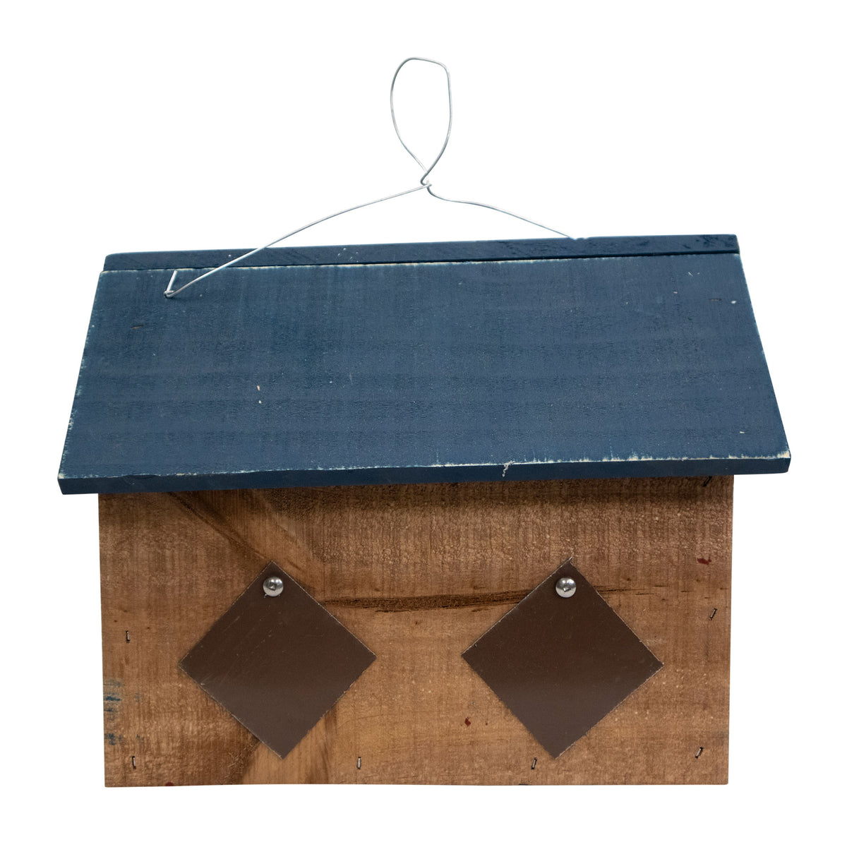 Bunker Hill Birdhouse - 2 Hole - With Stars Wooden Roof - Americana Stars