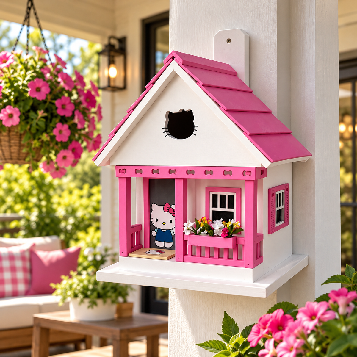 Hello Kitty Birdhouse - You Make Me Happy