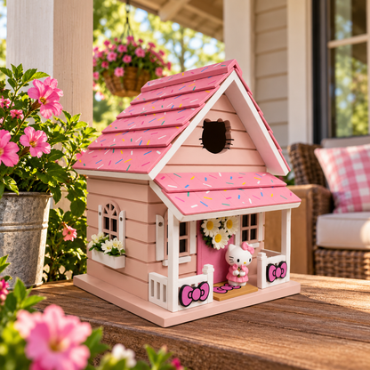 Hello Kitty Icon Birdhouse - Pink