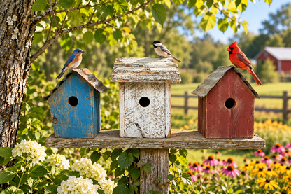 Union Trio Birdhouse