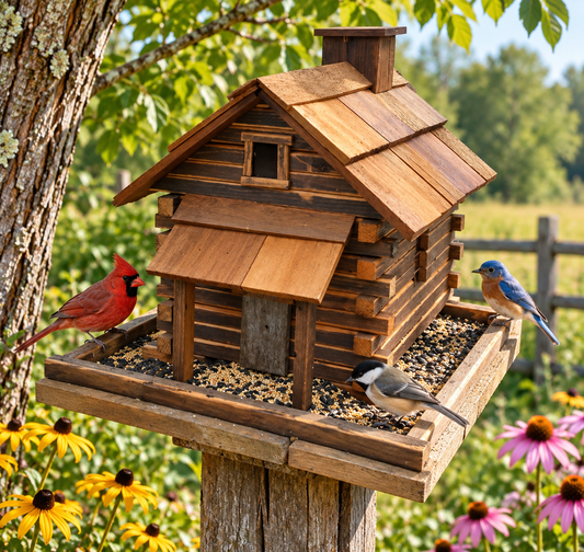 Valley Forge Feeder (Large) - Natural Cedar