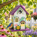 Lilac Cottage Birdhouse – decorative birdhouse