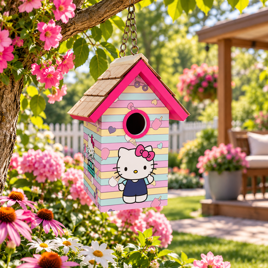 Hello Kitty Birdhouse -  Ice Cream